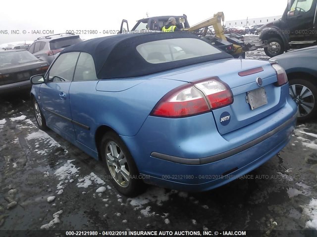 YS3FD79Y976102848 - 2007 SAAB 9-3 2.0T BLUE photo 3