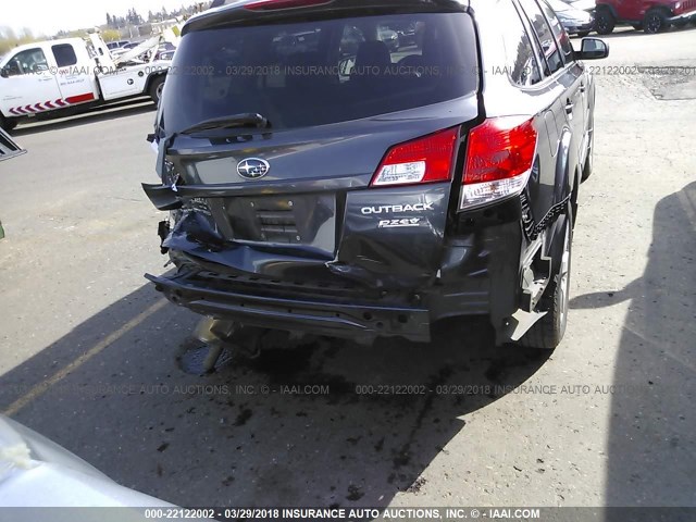 4S4BRBJC4B3381450 - 2011 SUBARU OUTBACK 2.5I LIMITED GRAY photo 6