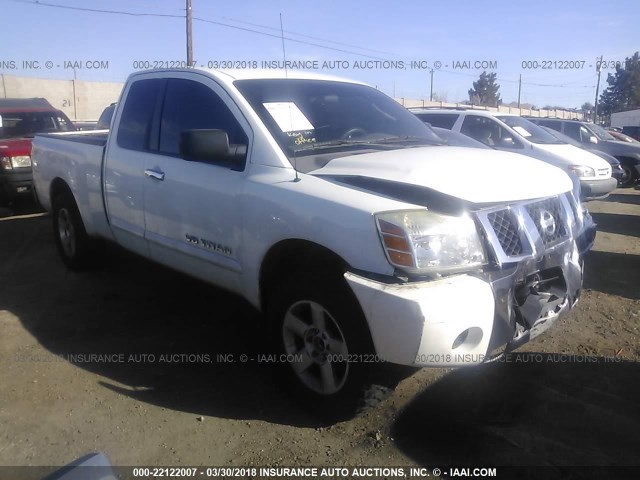 1N6AA06A56N574216 - 2006 NISSAN TITAN XE/SE/LE WHITE photo 1