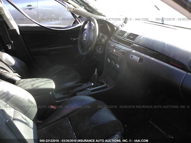 JM1BK34M291228073 - 2009 MAZDA SPEED 3 BLACK photo 5