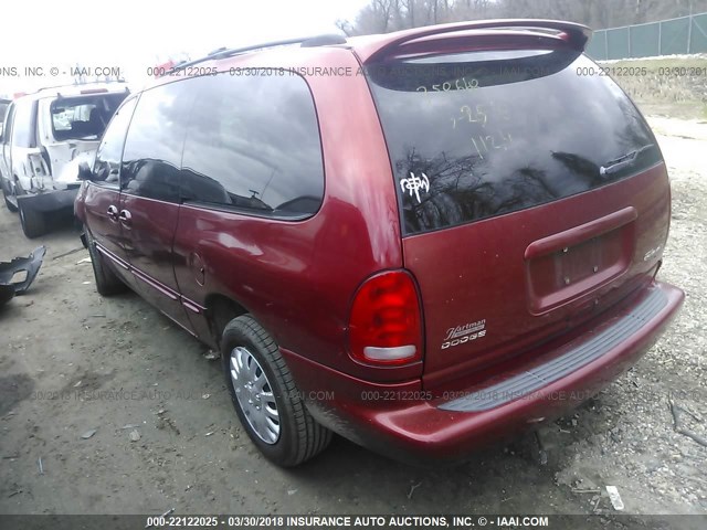 2B4GP44G6YR601355 - 2000 DODGE GRAND CARAVAN SE/SPORT RED photo 3