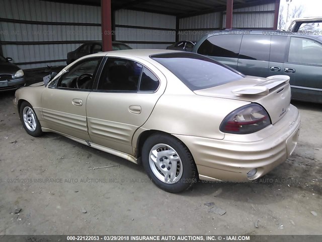 1G2NF52T11C110228 - 2001 PONTIAC GRAND AM SE1 GOLD photo 3