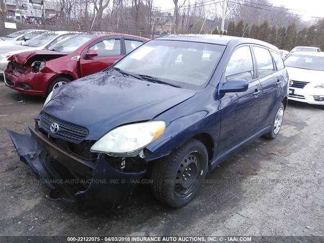 2T1KR32E25C399354 - 2005 TOYOTA COROLLA MATRIX XR BLUE photo 2