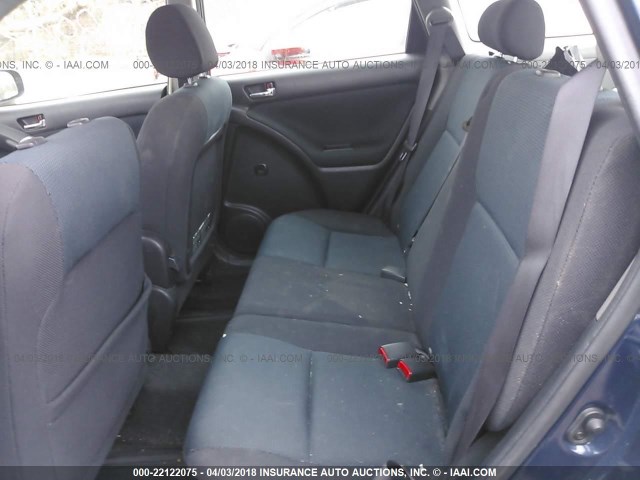 2T1KR32E25C399354 - 2005 TOYOTA COROLLA MATRIX XR BLUE photo 8