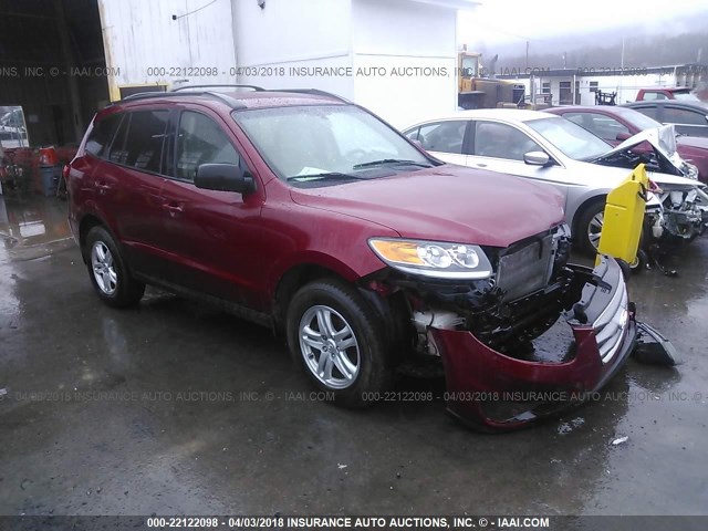 5XYZGDAB8CG151788 - 2012 HYUNDAI SANTA FE GLS RED photo 1