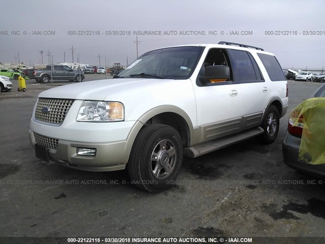 1FMPU17586LA39786 - 2006 FORD EXPEDITION EDDIE BAUER WHITE photo 2