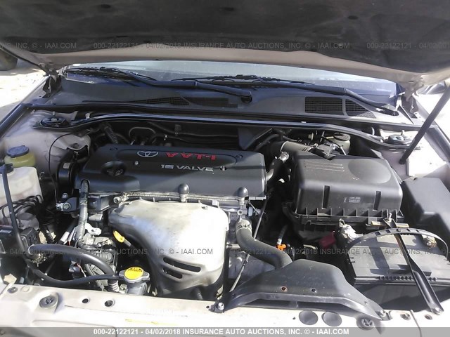 4T1CE38PX6U742971 - 2006 TOYOTA CAMRY SOLARA SE/SLE ოქროსფერი ფოტო 10