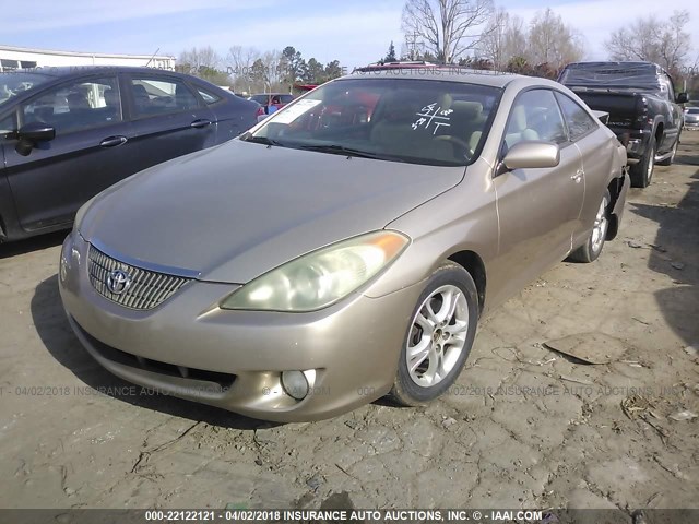 4T1CE38PX6U742971 - 2006 TOYOTA CAMRY SOLARA SE/SLE GOLD photo 2