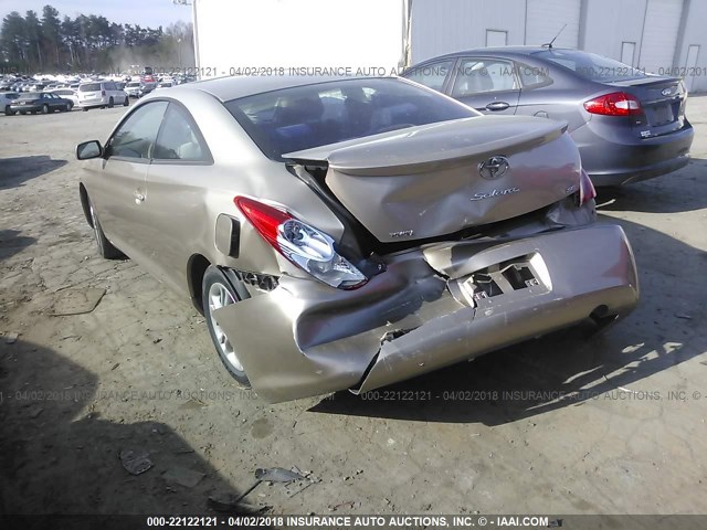 4T1CE38PX6U742971 - 2006 TOYOTA CAMRY SOLARA SE/SLE ოქროსფერი ფოტო 3