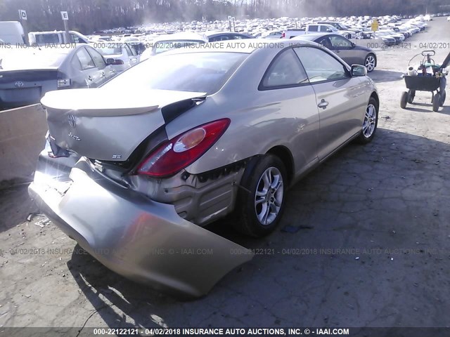 4T1CE38PX6U742971 - 2006 TOYOTA CAMRY SOLARA SE/SLE ოქროსფერი ფოტო 4