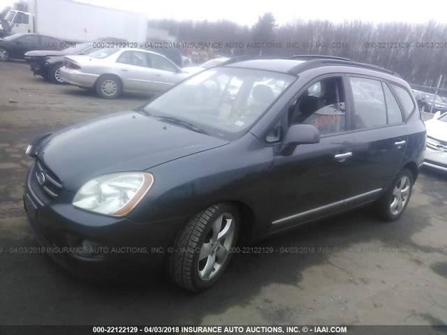 KNAFG526987194175 - 2008 KIA RONDO LX/EX GRAY photo 2