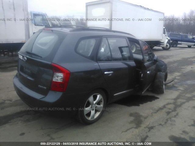 KNAFG526987194175 - 2008 KIA RONDO LX/EX GRAY photo 4