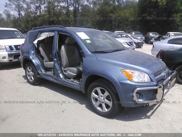 2T3DF4DV0BW153618 - 2011 TOYOTA RAV4 LIMITED Light Blue photo 1