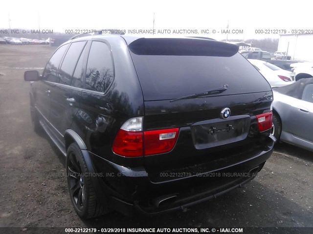 5UXFA935X6LE84075 - 2006 BMW X5 4.8IS BLACK photo 3