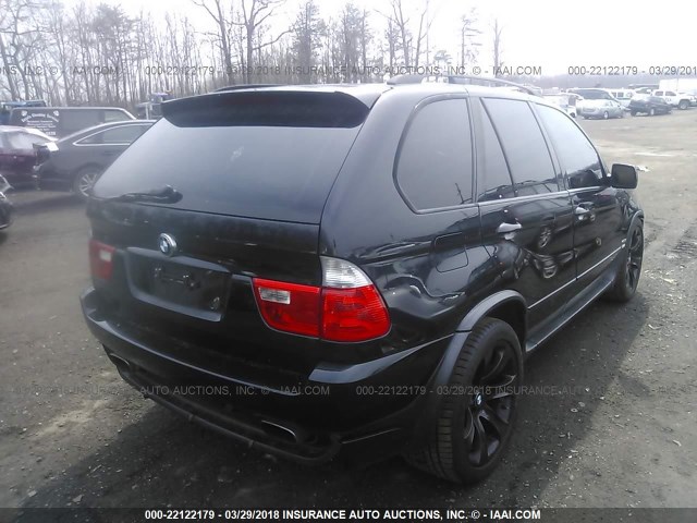 5UXFA935X6LE84075 - 2006 BMW X5 4.8IS BLACK photo 4