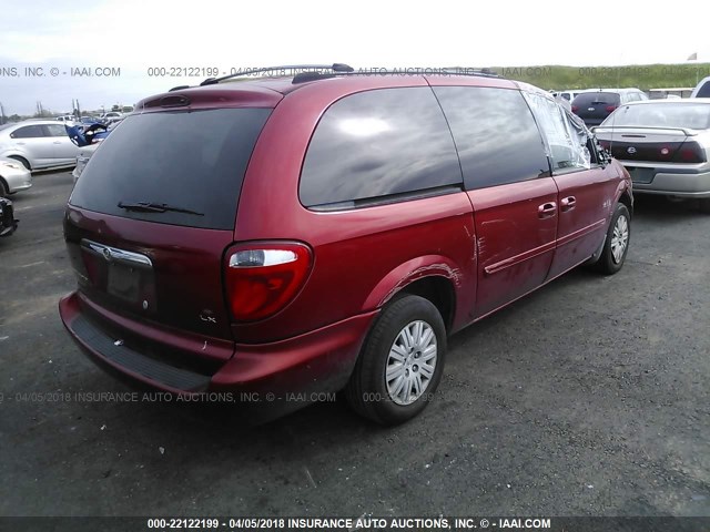 2C4GP44R24R575626 - 2004 CHRYSLER TOWN & COUNTRY LX MAROON photo 4