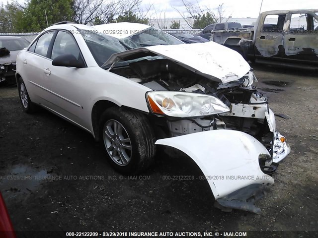 1G2ZG558764226816 - 2006 PONTIAC G6 SE1 WHITE photo 1