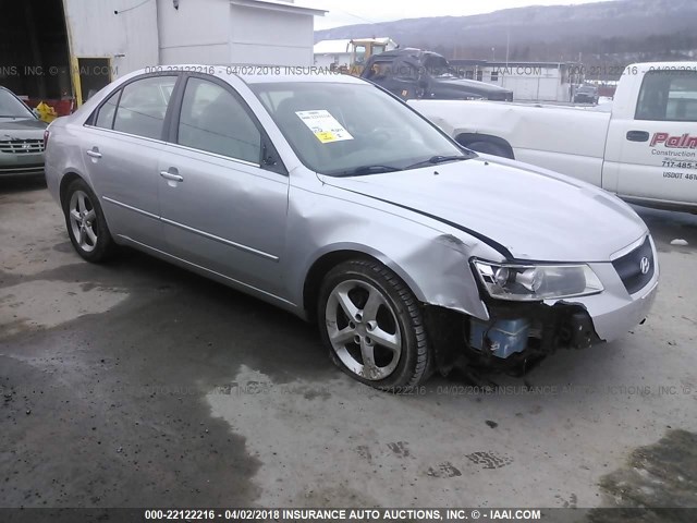 5NPEU46FX6H054821 - 2006 HYUNDAI SONATA GLS/LX SILVER photo 1