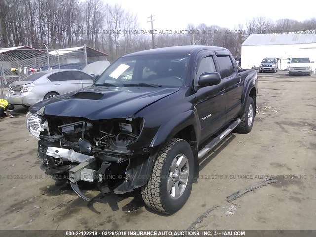 5TELU42NX8Z515150 - 2008 TOYOTA TACOMA DOUBLE CAB BLACK photo 2