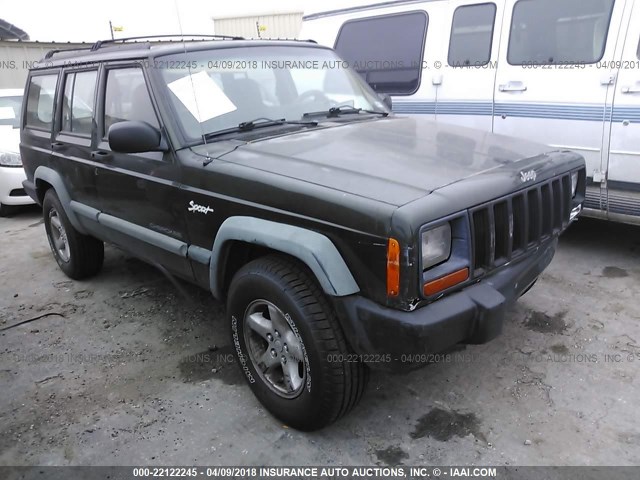 1J4FT68SXVL612491 - 1997 JEEP CHEROKEE SPORT GREEN photo 1