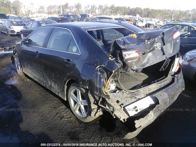 4T1BF1FK0DU299862 - 2013 TOYOTA CAMRY L/SE/LE/XLE 黑色 照片 3