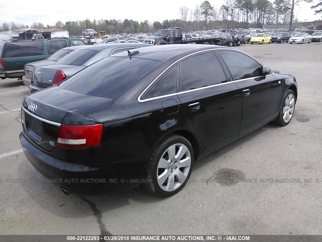 WAUDH74F66N167151 - 2006 AUDI A6 3.2 QUATTRO BLACK photo 4