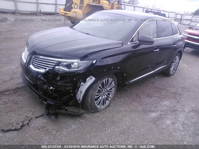 2LMTJ6LR4GBL57200 - 2016 LINCOLN MKX RESERVE BLACK photo 2