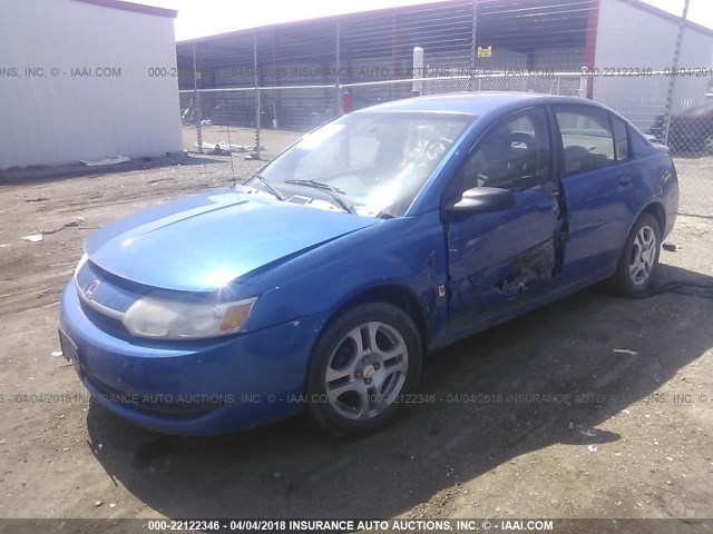 1G8AZ52F24Z199377 - 2004 SATURN ION LEVEL 2 BLUE photo 2
