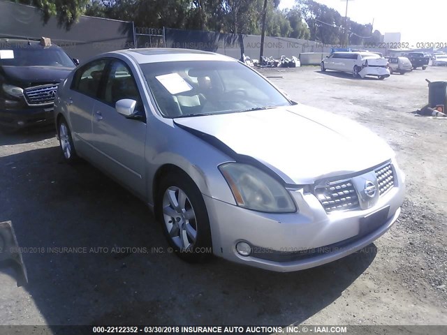 1N4BA41E14C885181 - 2004 NISSAN MAXIMA SE/SL SILVER photo 1