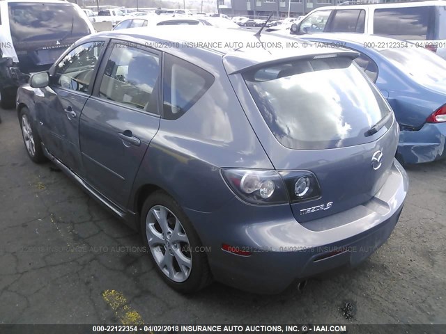 JM1BK143171765221 - 2007 MAZDA 3 HATCHBACK GRAY photo 3