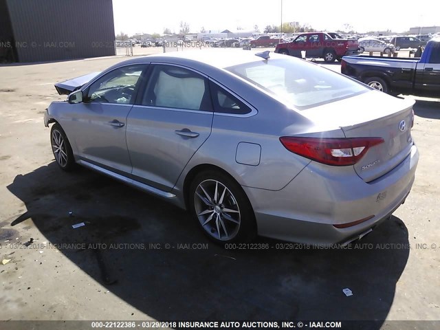 5NPE34AB6HH545168 - 2017 HYUNDAI SONATA SPORT/LIMITED GRAY photo 3