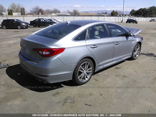 5NPE34AB6HH545168 - 2017 HYUNDAI SONATA SPORT/LIMITED GRAY photo 4