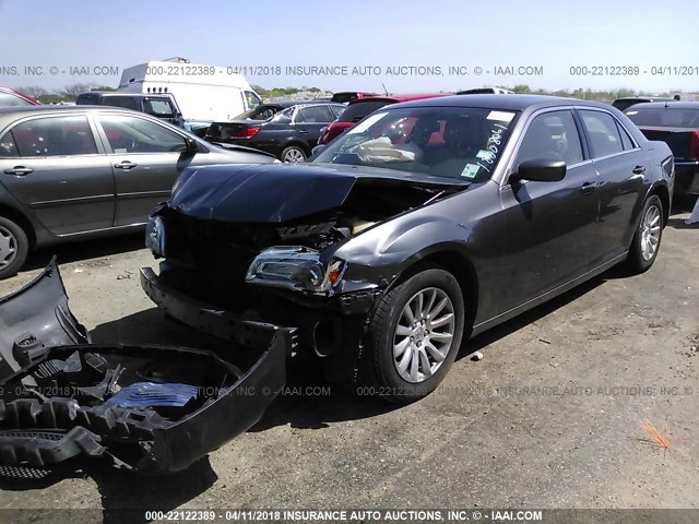 2C3CCAAGXEH212854 - 2014 CHRYSLER 300 SILVER photo 2