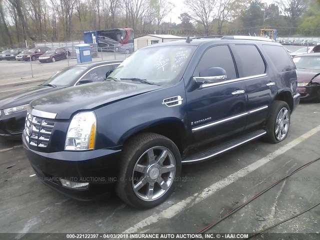 1GYFK63877R412585 - 2007 CADILLAC ESCALADE LUXURY BLUE photo 2