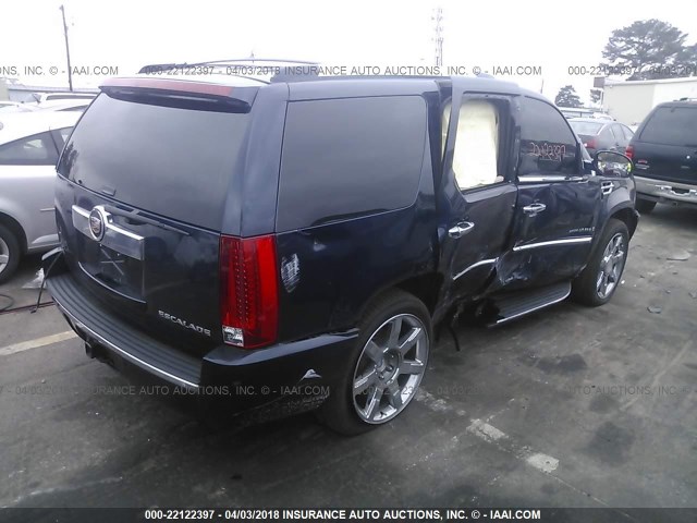 1GYFK63877R412585 - 2007 CADILLAC ESCALADE LUXURY BLUE photo 4