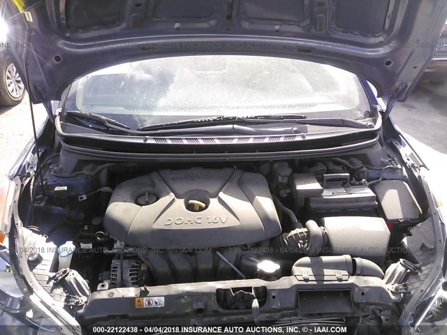 KMHDH4AEXDU868576 - 2013 HYUNDAI ELANTRA GLS/LIMITED 蓝色 照片 10