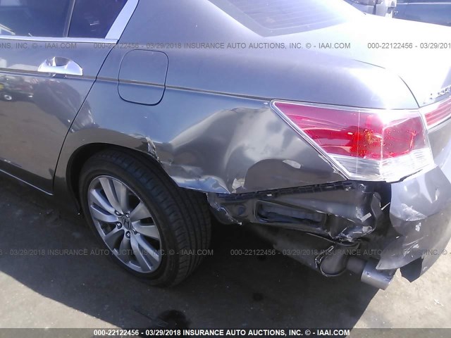 1HGCP3F88CA006443 - 2012 HONDA ACCORD EXL GRAY photo 6