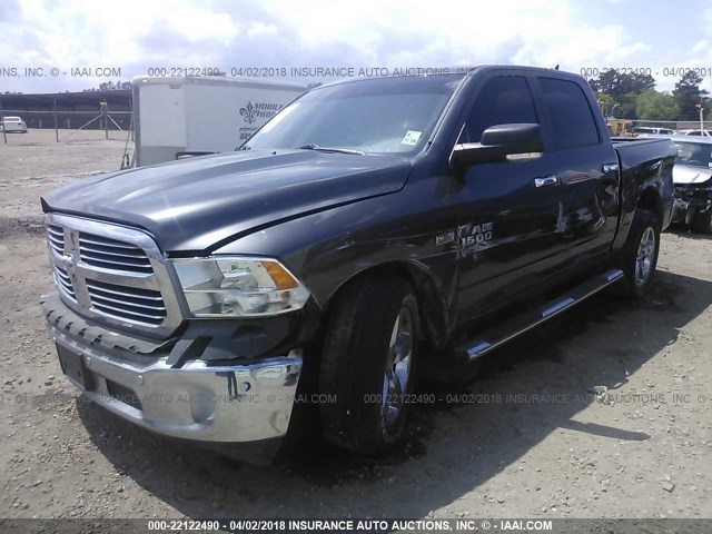 1C6RR6LT7ES456490 - 2014 RAM 1500 SLT GRAY photo 2