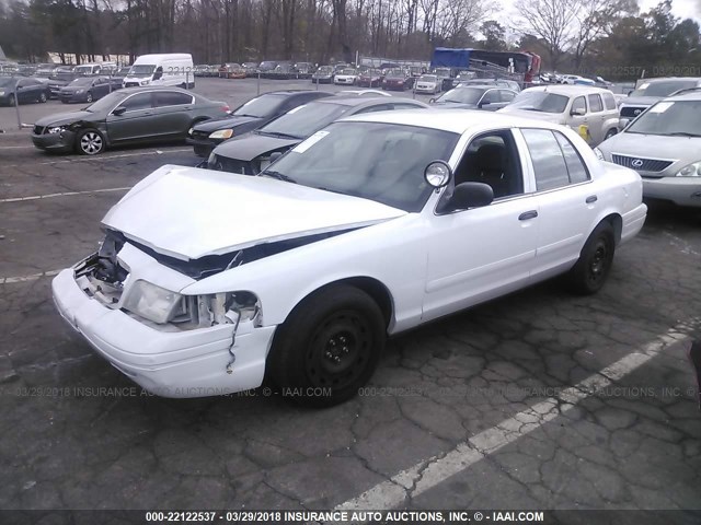 2FAFP71W44X133956 - 2004 FORD CROWN VICTORIA POLICE INTERCEPTOR WHITE photo 2