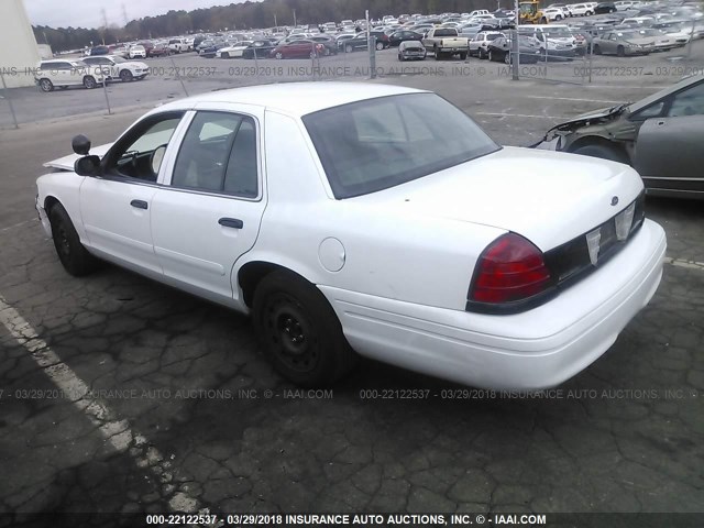 2FAFP71W44X133956 - 2004 FORD CROWN VICTORIA POLICE INTERCEPTOR WHITE photo 3