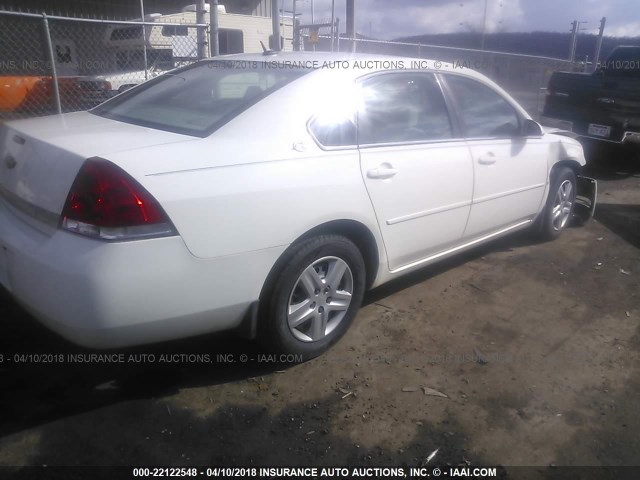 2G1WB58K569178792 - 2006 CHEVROLET IMPALA LS WHITE photo 4