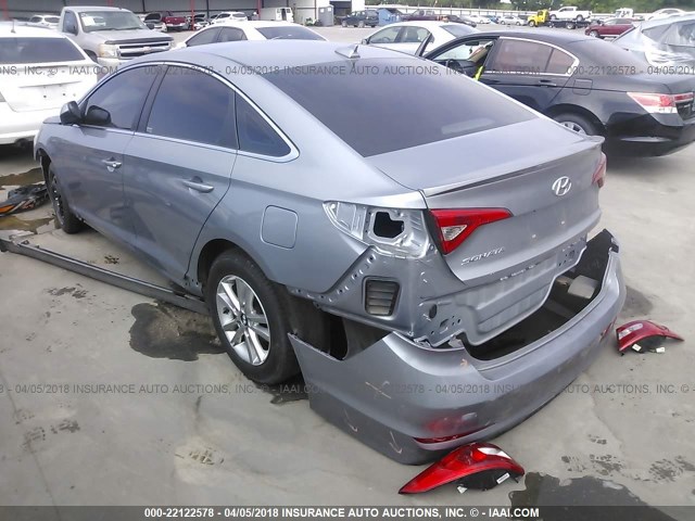 5NPE24AF8GH295985 - 2016 HYUNDAI SONATA SE SILVER photo 3