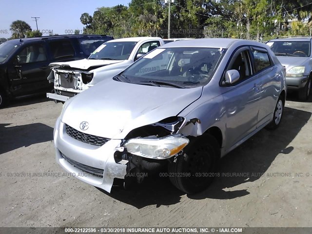 2T1LE40E79C003630 - 2009 TOYOTA COROLLA MATRIX S SILVER photo 6