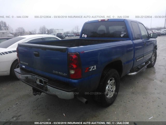 1GCEK19T63E301415 - 2003 CHEVROLET SILVERADO K1500 BLUE photo 4