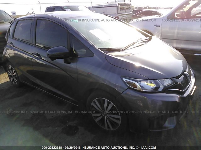 3HGGK5H89FM716550 - 2015 HONDA FIT EX/EXL GRAY photo 1