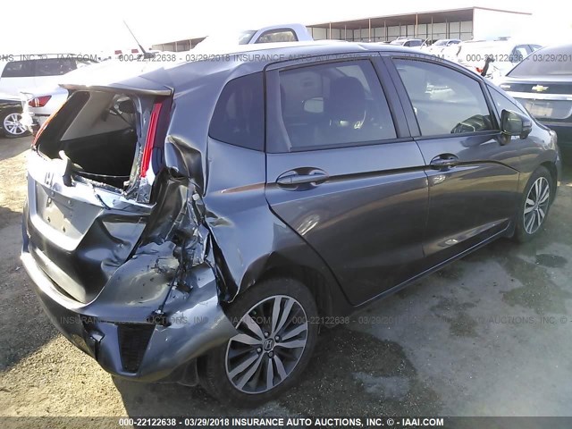 3HGGK5H89FM716550 - 2015 HONDA FIT EX/EXL GRAY photo 4