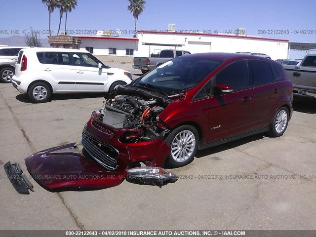 1FADP5AU1DL541080 - 2013 FORD C-MAX SE RED photo 2