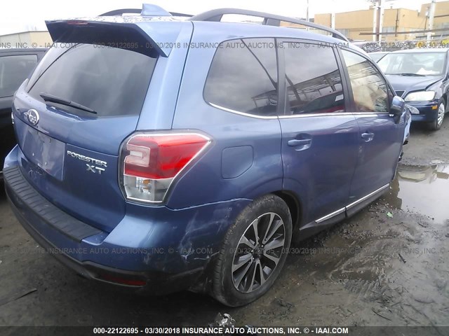 JF2SJGTC1HH408803 - 2017 SUBARU FORESTER 2.0XT TOURING BLUE photo 4