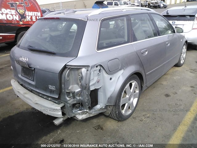 WAUVT58E14A149590 - 2004 AUDI A4 3.0 AVANT QUATTRO TAN photo 4