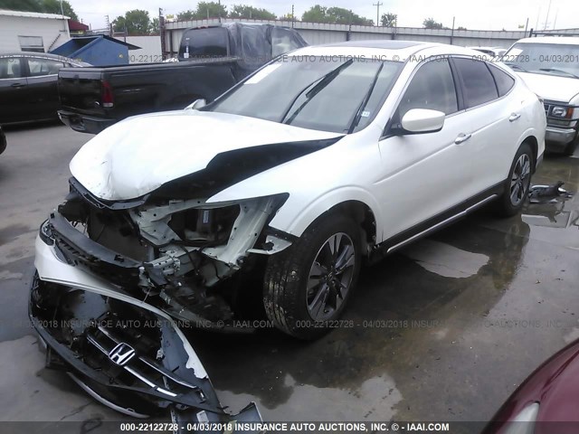 5J6TF1H55DL000205 - 2013 HONDA CROSSTOUR EXL თეთრი ფოტო 2